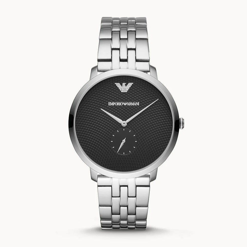  Shop Authentic Emporio Armani Classic Quartz Black Dial Silver Steel Strap Watch For Men - AR11161 - Luxxuri