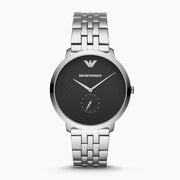 Shop Authentic Emporio Armani Classic Quartz Black Dial Silver Steel Strap Watch For Men - AR11161 - Luxxuri