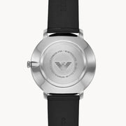  Shop Authentic Emporio Armani Modern Slim Quartz Grey Dial Black Leather Strap Watch For Men - AR11162 - Luxxuri