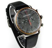  Shop Authentic Emporio Armani Aviator Grey Dial Grey Leather Strap Watch For Men - AR11168 - Luxxuri