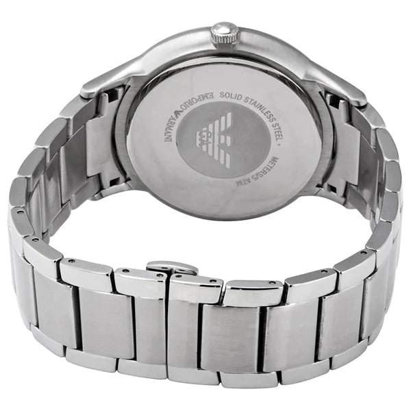  Shop Authentic Emporio Armani Renato Quartz Black Dial Silver Steel Strap Watch For Men - AR11179 - Luxxuri