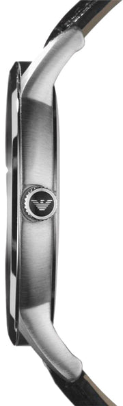  Shop Authentic Emporio Armani Renato Analog Black Dial Black Leather Strap Watch For Men - AR11186 - Luxxuri