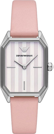  Shop Authentic Emporio Armani Quartz White Dial Pink Leather Strap Watch For Women - AR11207 - Luxxuri