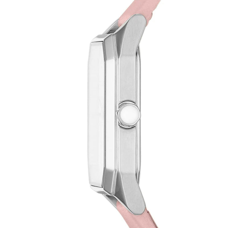  Shop Authentic Emporio Armani Quartz White Dial Pink Leather Strap Watch For Women - AR11207 - Luxxuri
