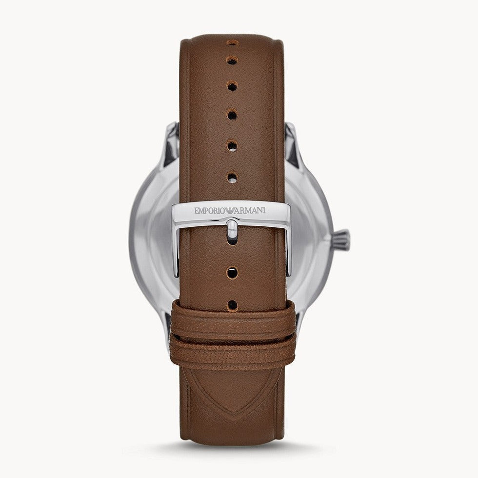  Shop Authentic Emporio Armani Giovanni Quartz White Dial Brown Leather Strap Watch For Men - AR11211 - Luxxuri