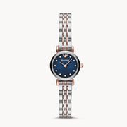  Shop Authentic Emporio Armani Gianni T Bar Quartz Blue Dial Two Tone Steel Strap Watch For Women - AR11222 - Luxxuri