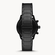  Shop Authentic Emporio Armani Mario Chronograph Black Dial Black Steel Strap Watch For Men - AR11242 - Luxxuri