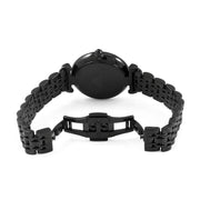  Shop Authentic Emporio Armani Gianni T Bar All Black Diamond Dial Watch For Women - AR11245 - Luxxuri