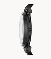  Shop Authentic Emporio Armani Gianni T Bar All Black Diamond Dial Watch For Women - AR11245 - Luxxuri