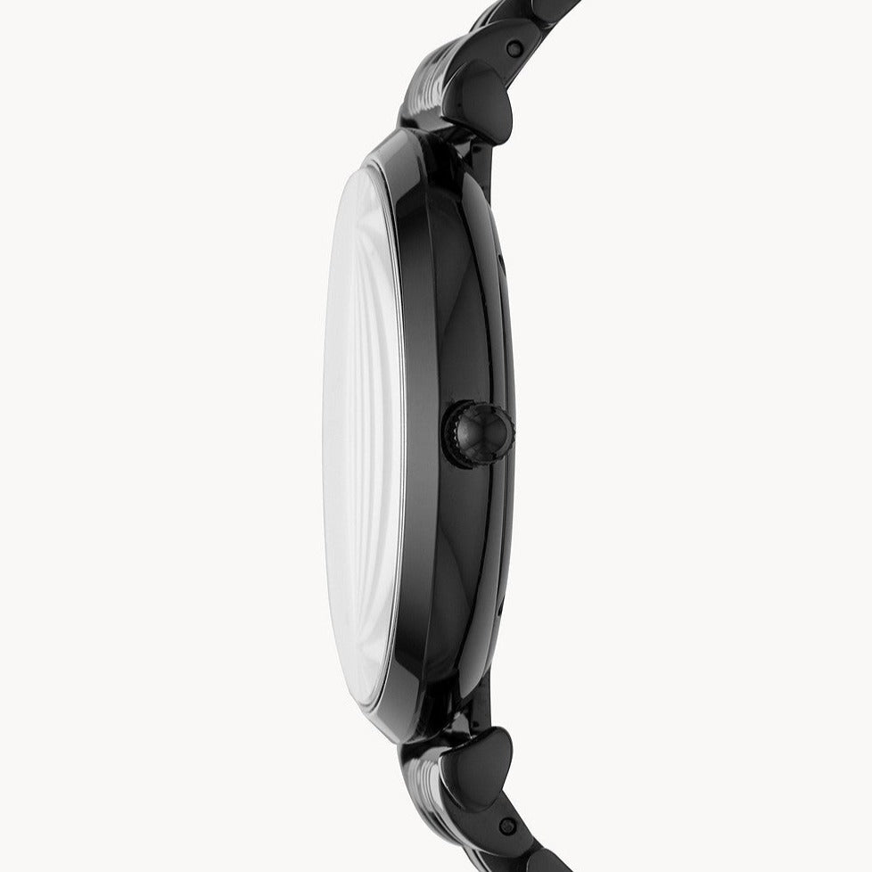  Shop Authentic Emporio Armani Gianni T Bar Analog Black Dial Black Steel Strap Watch For Men - AR11299 - Luxxuri