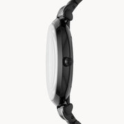  Shop Authentic Emporio Armani Gianni T Bar Analog Black Dial Black Steel Strap Watch For Men - AR11299 - Luxxuri