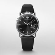  Shop Authentic Emporio Armani Aviator Quartz Black Dial Black Leather Strap Watch For Men - AR11336 - Luxxuri