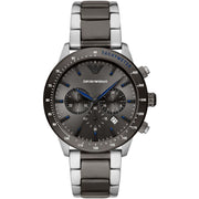  Shop Authentic Emporio Armani Chronograph Grey Dial Two Tone Steel Strap Watch For Men - AR11391 - Luxxuri
