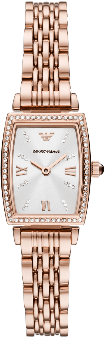  Shop Authentic Emporio Armani Gianni T Bar Quartz Crystals White Dial Rose Gold Steel Strap Watch For Women - AR11406 - Luxxuri