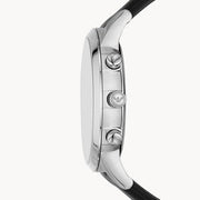  Shop Authentic Emporio Armani Giovanni Analog Black Dial Black Leather Strap Watch For Men - AR11431 - Luxxuri