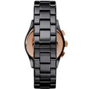  Shop Authentic Emporio Armani Valente Ceramica Chronograph Black Dial Black Steel Strap Watch For Men - AR1410 - Luxxuri