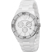 Shop Authentic Emporio Armani Ceramic Chronograph White Dial White Ceramic Strap Watch For Men - AR1424 - Luxxuri