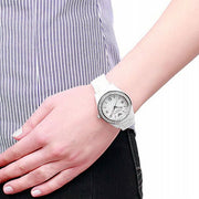  Shop Authentic Emporio Armani Ceramica White Mother of Pearl Dial Stainless Steel Strap Watch For Women - AR1426 - Luxxuri