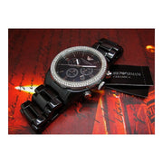  Shop Authentic Emporio Armani Ceramica Black Dial Black Ceramic Strap Watch For Men - AR1455 - Luxxuri