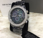  Shop Authentic Emporio Armani Ceramica Black Dial Black Ceramic Strap Watch For Men - AR1455 - Luxxuri