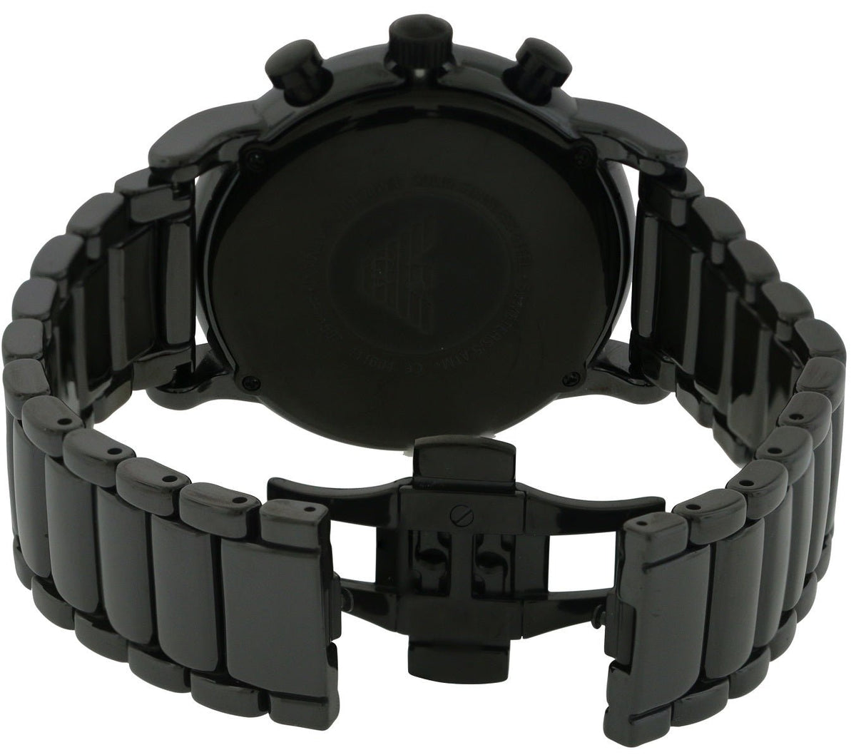 Shop Authentic Emporio Armani Luigi Chronograph Black Dial Black Stainless Steel Watch For Men - AR1507 - Luxxuri