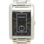  Shop Authentic Emporio Armani Classic Analog Black Dial Silver Steel Strap Watch For Men - AR1608 - Luxxuri