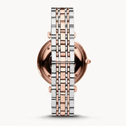  Shop Authentic Emporio Armani Gianni T Bar Quartz White Dial Two Tone Steel Strap Watch For Women - AR80035 - Luxxuri