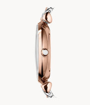  Shop Authentic Emporio Armani T Bar Gianni Classic Mother Of Pearl Dial Two Tone Steel Strap Watch For Women - AR1683 - Luxxuri