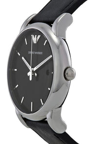  Shop Authentic Emporio Armani Classic Quartz Black Dial Black Leather Strap Watch For Men - AR1692 - Luxxuri