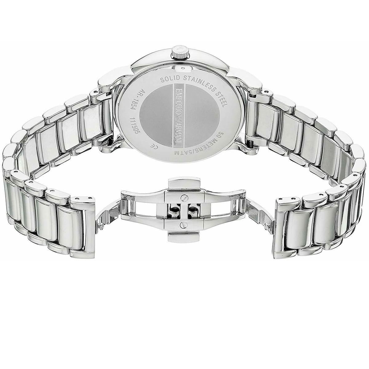  Shop Authentic Emporio Armani Luigi Black Dial Silver Steel Strap Watch For Men - AR1894 - Luxxuri