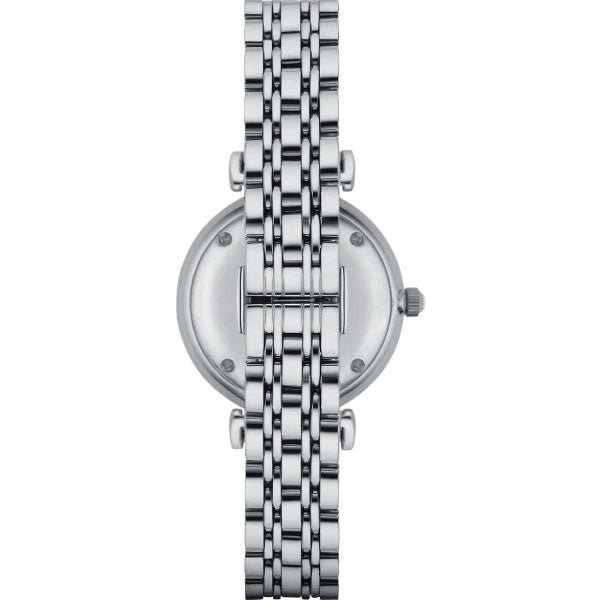 Shop Authentic Emporio Armani Gianni T-Bar Mother of Pearl Dial Silver Stainless Steel Watch For Women - AR1908 - Luxxuri