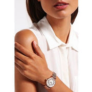  Shop Authentic Emporio Armani Gianni T Bar Mother of Pearl Rose Gold Stainless Steel Strap Watch For Women - AR1909 - Luxxuri