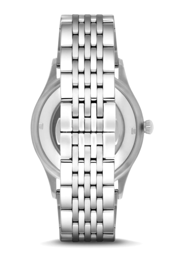  Shop Authentic Emporio Armani Meccanico Multicolor Dial Silver Steel Strap Watch For Men - AR1922 - Luxxuri
