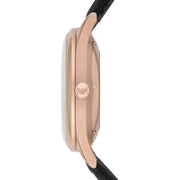  Shop Authentic Emporio Armani Meccanico White Skeleton Dial Black Leather Strap Watch For Men - AR1924 - Luxxuri
