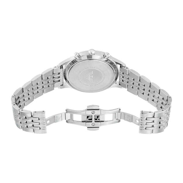  Shop Authentic Emporio Armani Chronograph Blue Dial Silver Steel Strap Watch For Men - AR1942 - Luxxuri