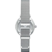  Shop Authentic Emporio Armani Gianni T Bar Mother of Pearl Dial Silver Steel Strap Watch For Women - AR1955 - Luxxuri