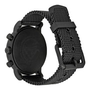  Shop Authentic Emporio Armani Sport Chronograph Black Dial Black Mesh Bracelet Watch For Men - AR1968 - Luxxuri