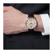  Shop Authentic Emporio Armani Classic Quartz Brown Dial Brown Leather Strap Watch For Men - AR2427 - Luxxuri