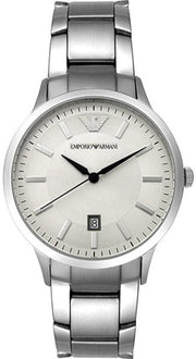  Shop Authentic Emporio Armani Classic Quartz White Dial Silver Steel Strap Watch For Men - AR2431 - Luxxuri