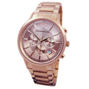  Shop Authentic Emporio Armani Classic Rose Gold Chronograph Steel Strap Watch For Men - AR2452 - Luxxuri