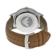  Shop Authentic Emporio Armani Renato Silver Dial Brown Leather Strap Watch For Men - AR2463 - Luxxuri