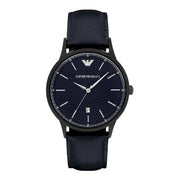  Shop Authentic Emporio Armani Renato Quartz Blue Dial Blue Leather Strap Watch For Men - AR11190 - Luxxuri