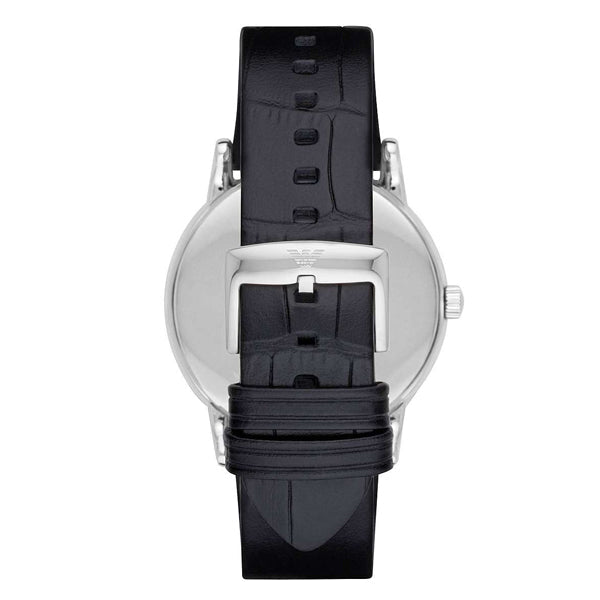  Shop Authentic Emporio Armani Luigi Quartz Black Dial Black Leather Strap Watch For Men - AR2500 - Luxxuri