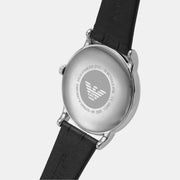  Shop Authentic Emporio Armani Luigi Quartz Black Dial Black Leather Strap Watch For Men - AR2500 - Luxxuri