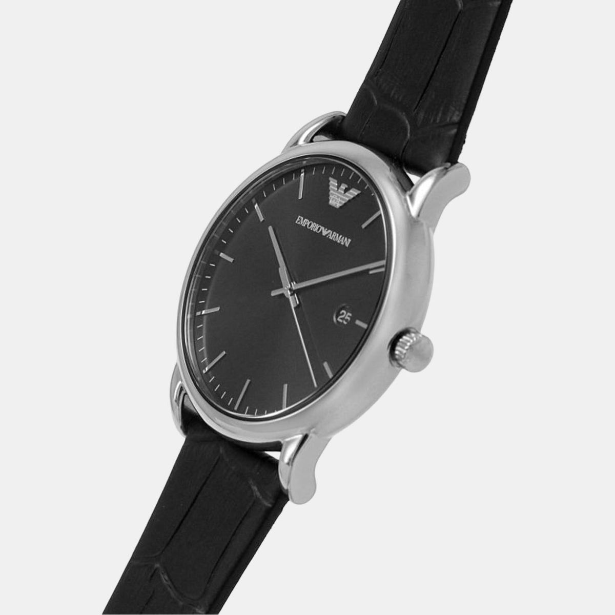  Shop Authentic Emporio Armani Luigi Quartz Black Dial Black Leather Strap Watch For Men - AR2500 - Luxxuri