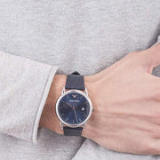  Shop Authentic Emporio Armani Dress Quartz Blue Dial Blue Leather Strap Watch For Men - AR2501 - Luxxuri