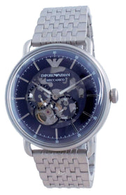  Shop Authentic Emporio Armani Aviator Multifunction Blue Dial Silver Mesh Bracelet Watch For Men - AR60024 - Luxxuri