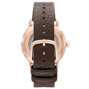  Shop Authentic Emporio Armani Meccanico Automatic White Dial Brown Leather Strap Watch For Men - AR60027 - Luxxuri