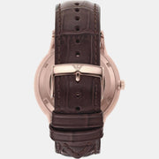  Shop Authentic Emporio Armani Meccanico Automatic Silver Dial Brown Leather Strap Watch For Men - AR60039 - Luxxuri