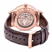  Shop Authentic Emporio Armani Meccanico Automatic Silver Dial Brown Leather Strap Watch For Men - AR60039 - Luxxuri